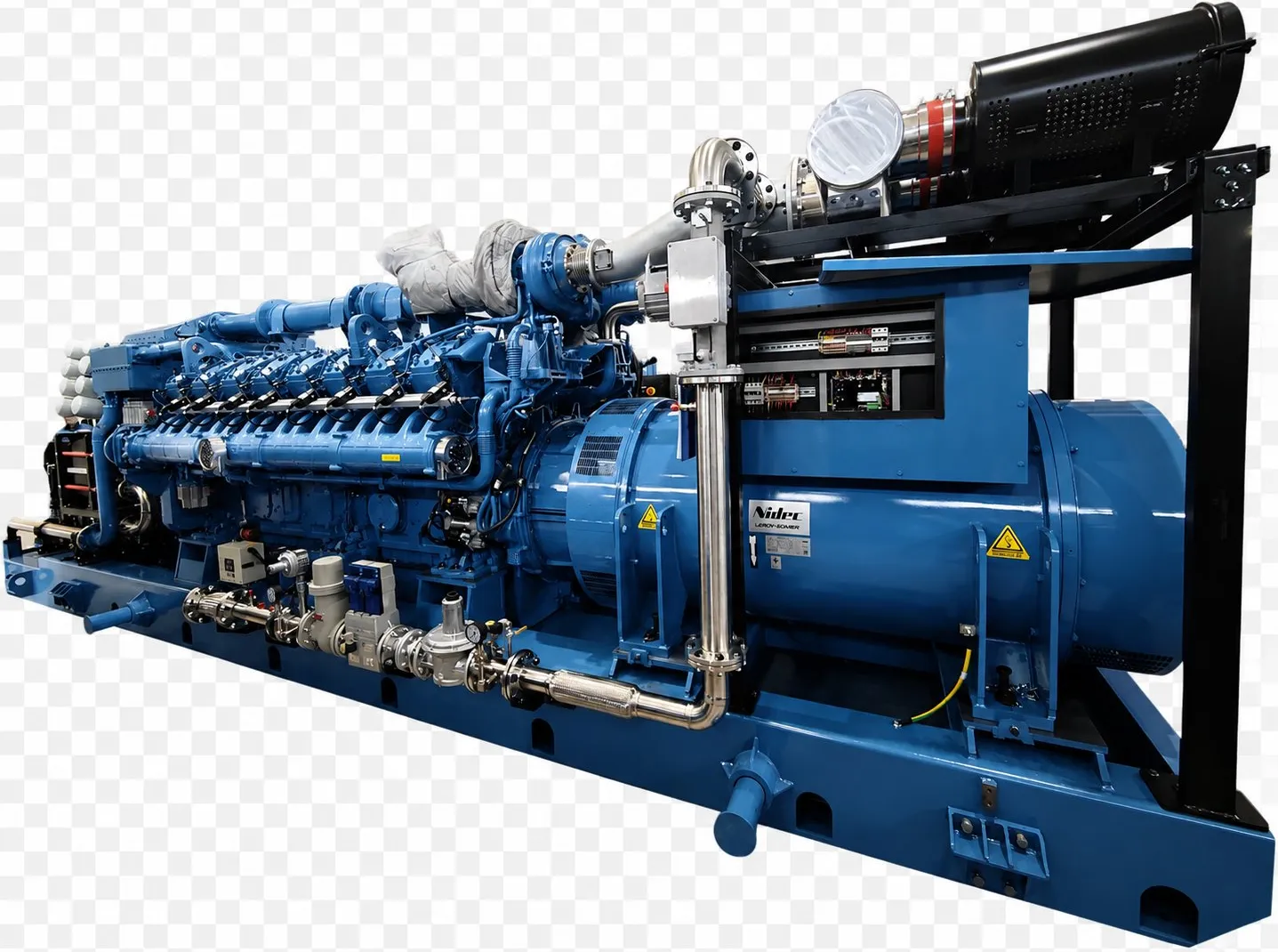 Gas generator set for LNG and CNG power generation projects