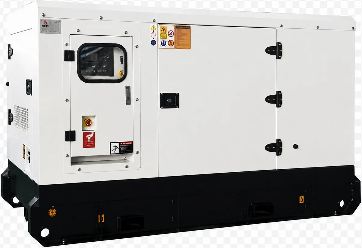Silent diesel generator set for commercial and industrial buildings
